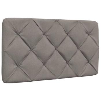 Bett mit Matratze Taupe 90x200 cm Stoff