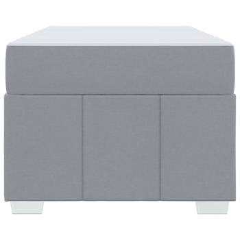 Bettgestell Hellgrau 90 x 200 cm Stoff