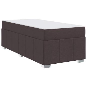 Bettgestell Dunkelbraun 90 x 200 cm Stoff