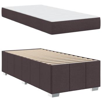 Bettgestell Dunkelbraun 90 x 200 cm Stoff