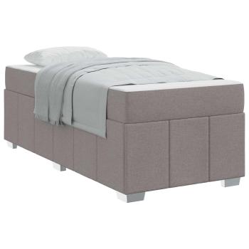 ARDEBO.de - Bettgestell Taupe 90 x 200 cm Stoff