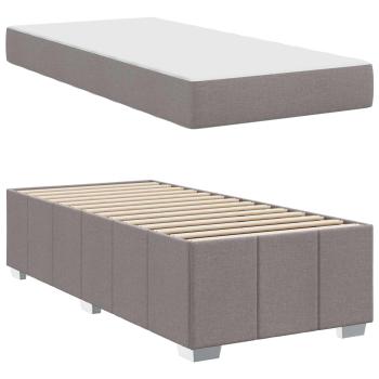 Bettgestell Taupe 90 x 200 cm Stoff