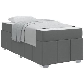 Bettgestell Dunkelgrau 100 x 200 cm Stoff