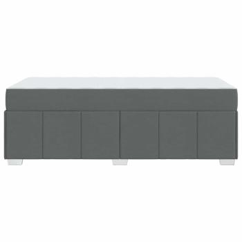 Bettgestell Dunkelgrau 100 x 200 cm Stoff