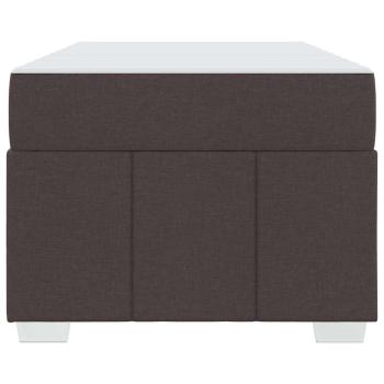 Bettgestell Dunkelbraun 100 x 200 cm Stoff