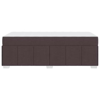 Bettgestell Dunkelbraun 100 x 200 cm Stoff