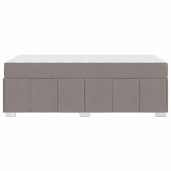 Bettrahmen mit Matratze Taupe 100 x 200 cm Stoff