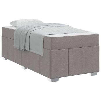 Bettgestell Taupe 100 x 200 cm Stoff