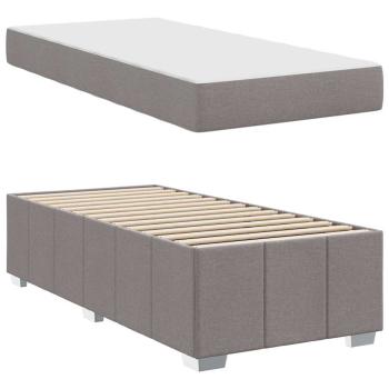Bettgestell Taupe 100 x 200 cm Stoff