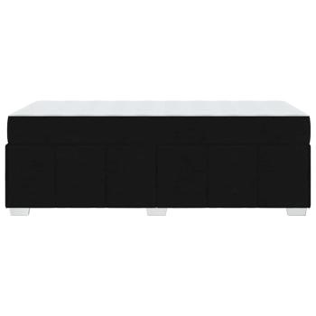 Bettgestell Schwarz 120 x 190 cm Stoff