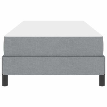 Boxspringbett Sonstiges Hellgrau 90 x 190 cm Stoff