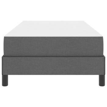 Boxspringbett Sonstiges Dunkelgrau 90 x 190 cm Stoff