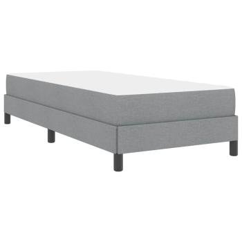 Boxspringbett Sonstiges Hellgrau 90 x 200 cm Stoff