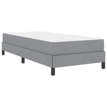 Boxspringbett Sonstiges Hellgrau 100 x 200 cm Stoff