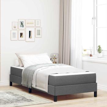 ARDEBO.de - Boxspringbett Sonstiges Dunkelgrau 100 x 200 cm Stoff