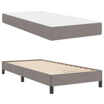 Boxspringbett Sonstiges Taupe 100 x 200 cm Stoff
