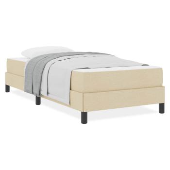 Boxspringbett Sonstiges Creme 100 x 200 cm Stoff