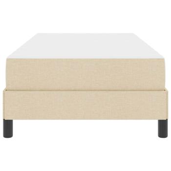 Boxspringbett Sonstiges Creme 100 x 200 cm Stoff