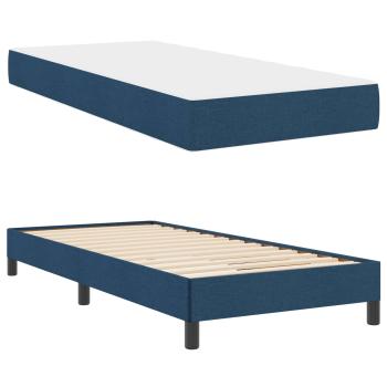 Boxspringbett Sonstiges Blau 100 x 200 cm Stoff