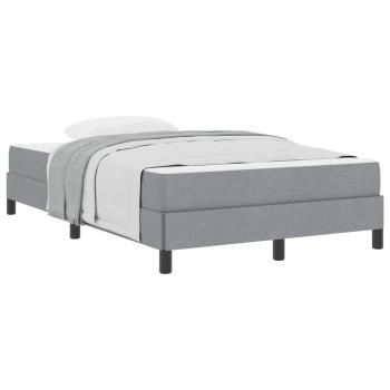Boxspringbett Sonstiges Hellgrau 120 x 190 cm Stoff