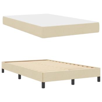 Boxspringbett Sonstiges Creme 120 x 200 cm Stoff