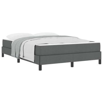 Boxspringbett Sonstiges Dunkelgrau 140 x 190 cm Stoff