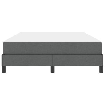 Boxspringbett Sonstiges Dunkelgrau 140 x 190 cm Stoff
