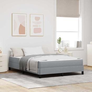 ARDEBO.de - Boxspringbett Sonstiges Hellgrau 140 x 200 cm Stoff