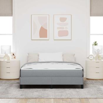 Boxspringbett Sonstiges Hellgrau 140 x 200 cm Stoff