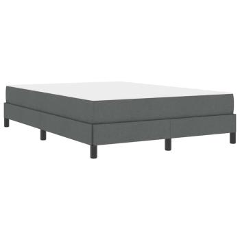 Boxspringbett Sonstiges Dunkelgrau 140 x 200 cm Stoff