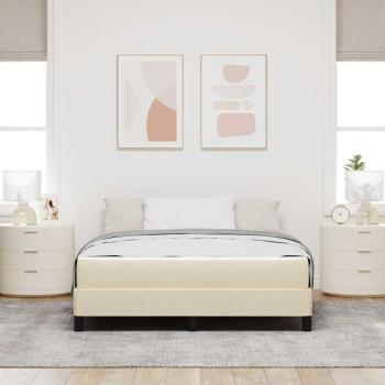 Boxspringbett Sonstiges Creme 140 x 200 cm Stoff