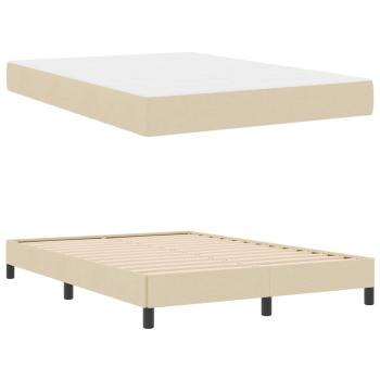 Boxspringbett Sonstiges Creme 140 x 200 cm Stoff