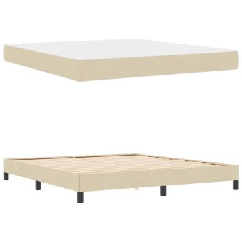 Boxspringbett Sonstiges Creme 180 x 200 cm Stoff