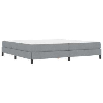 Boxspringbett Sonstiges Hellgrau 200 x 200 cm Stoff