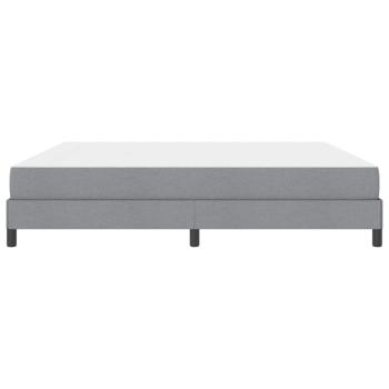 Boxspringbett Sonstiges Hellgrau 200 x 200 cm Stoff