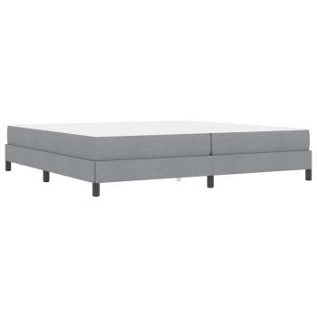 Boxspringbett Sonstiges Hellgrau 200 x 200 cm Stoff
