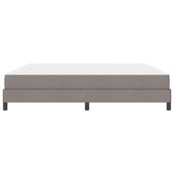 Boxspringbett Sonstiges Taupe 200 x 200 cm Stoff