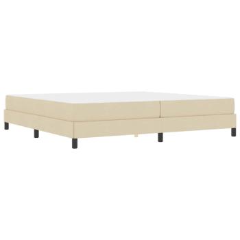 Boxspringbett Sonstiges Creme 200 x 200 cm Stoff