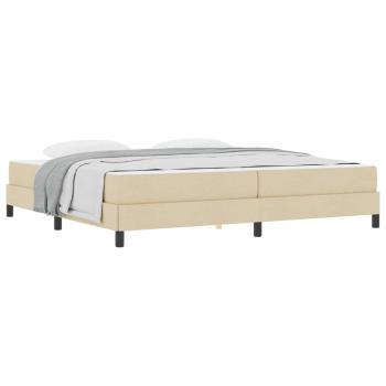 Boxspringbett Sonstiges Creme 200 x 200 cm Stoff