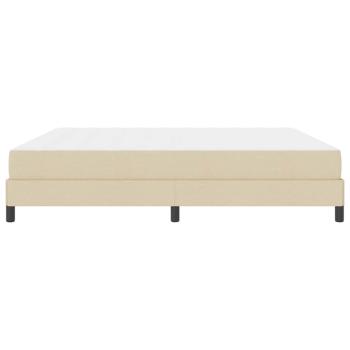 Boxspringbett Sonstiges Creme 200 x 200 cm Stoff