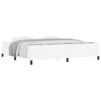 Bett Sonstiges Reinweiß 200 x 200 cm Kunstleder
