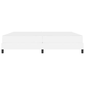 Bett Sonstiges Reinweiß 200 x 200 cm Kunstleder