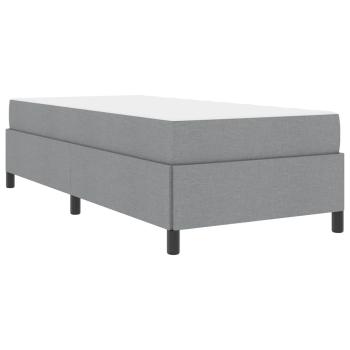 Boxspringbett Hellgrau, Schwarz 80 x 200 cm