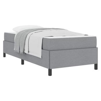 Boxspringbett Hellgrau, Schwarz 80 x 200 cm