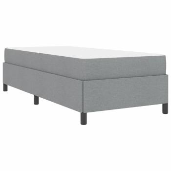 Boxspringbett Hellgrau, Schwarz 80 x 200 cm