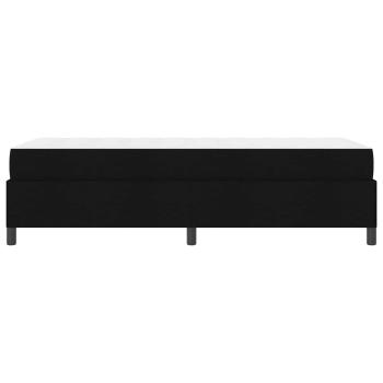 Boxspringbett Schwarz, Schwarz 90 x 190 cm Stoff, Ingenieurholz