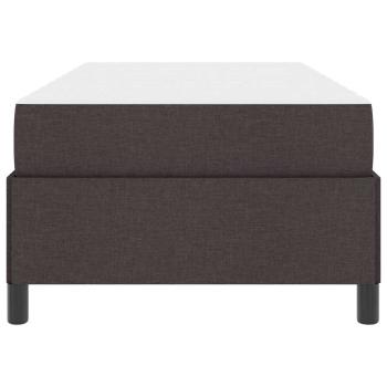 Boxspringbett Braun 90 x 200 cm Stoff, Ingenieurholz