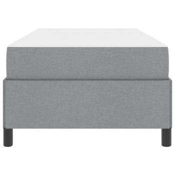 Boxspringbett Hellgrau, Schwarz 100 x 200 cm