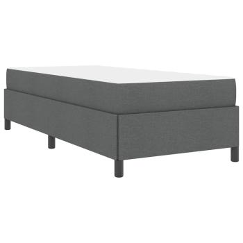 Boxspringbett Dunkelgrau, Schwarz 100 x 200 cm