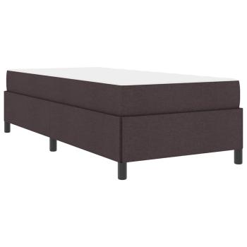 Boxspringbett Braun 100 x 200 cm Stoff, Ingenieurholz